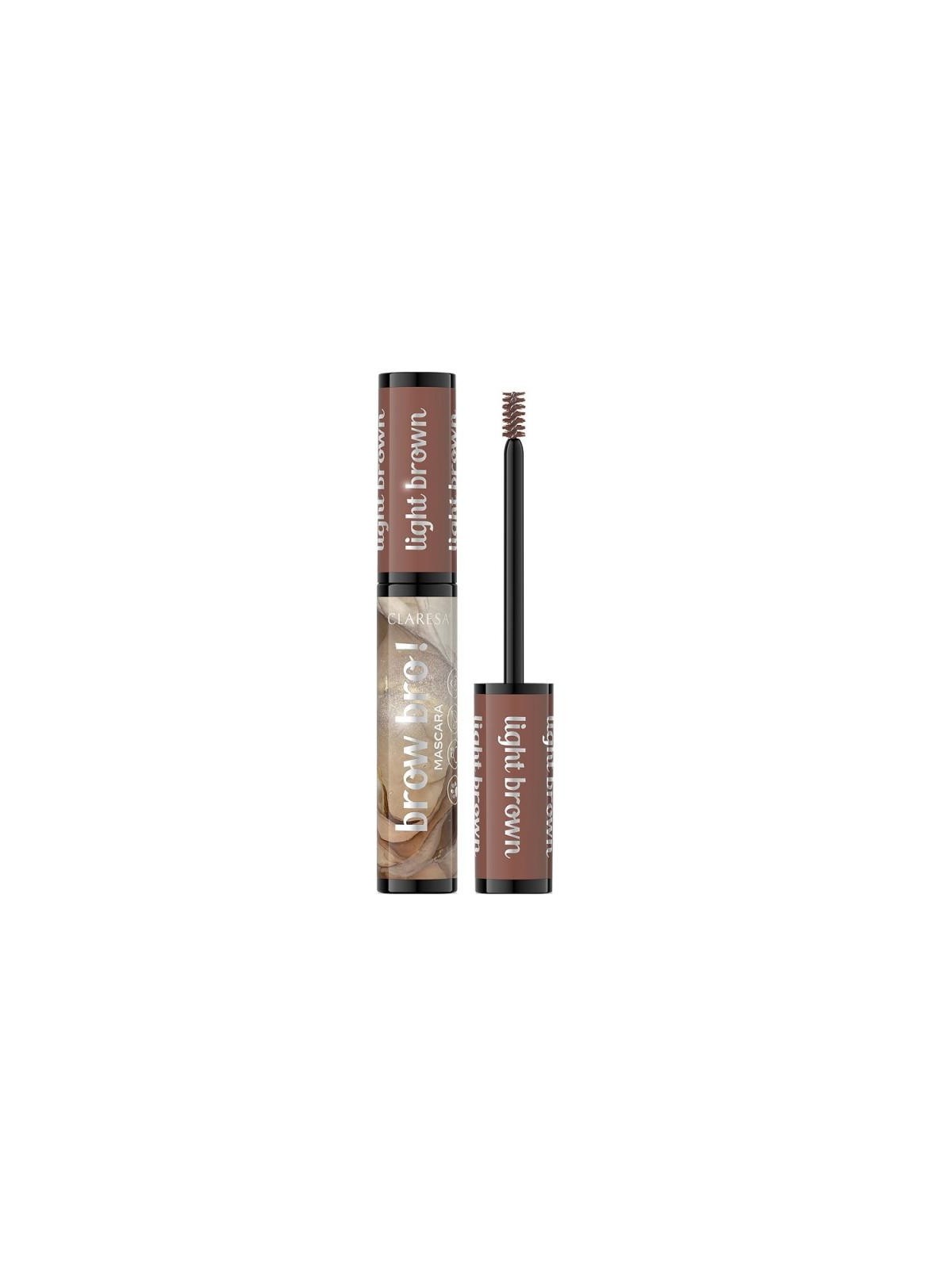Claresa mascara per sopracciglia brow bro! 01 marrone chiaro 8 ml