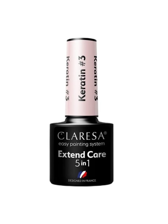 Claresa extend care 5in1 base coat alla cheratina per smalto ibrido 3,5 g