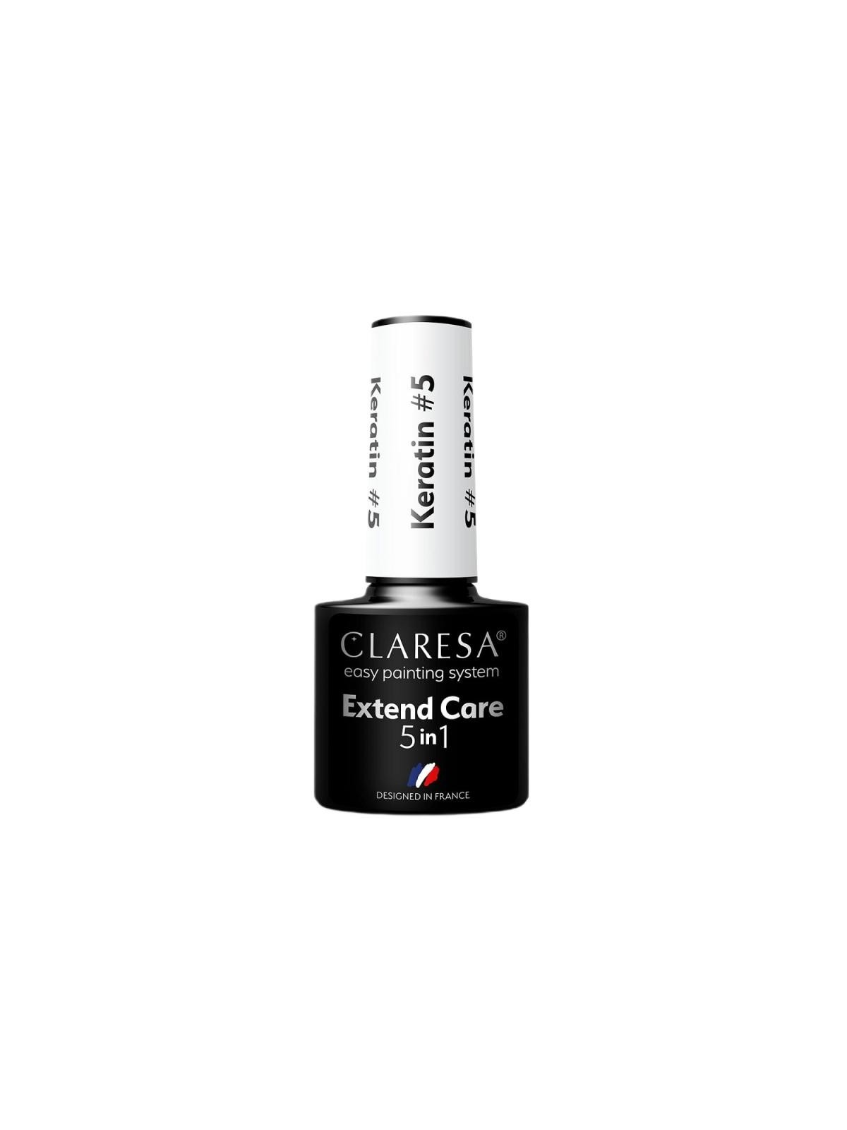 Claresa extend care 5in1 base coat alla cheratina per smalto ibrido 5 5g