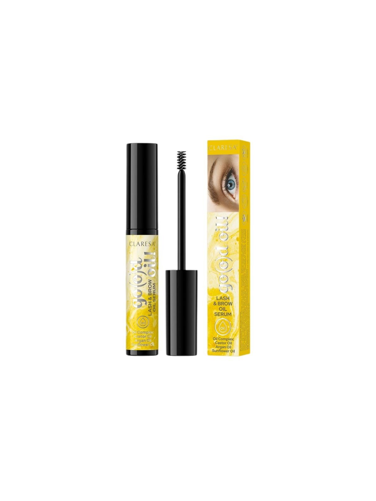 Claresa go(o)d oil! Siero per ciglia e sopracciglia 8 g