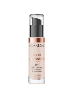 Claresa liquid perfection 2 in 1 correttore e fondotinta con finitura opaca in liquido 103 cool medium 34 g