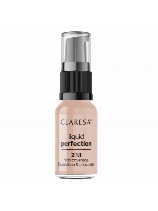 Claresa correttore viso liquid perfection 2 in 1 104 nude 18 g