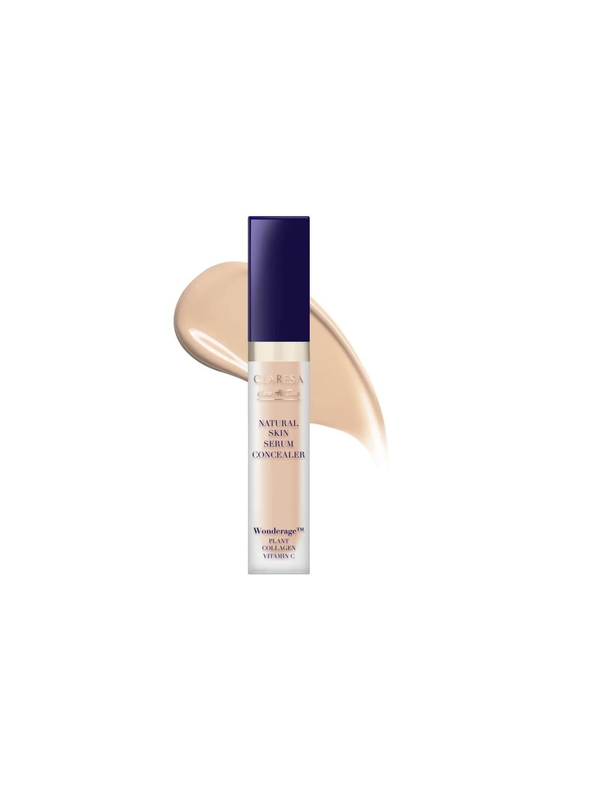 Claresa natural skin serum concealer siero correttore dal finish naturale 1w light warm 7ml