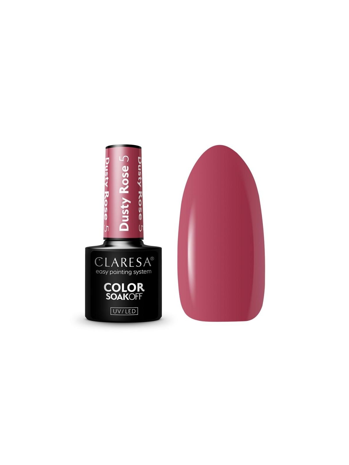 Claresa smalto ibrido soak off uv/led dusty rose 005 5 g