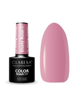 Claresa smalto ibrido soak off uv/led dusty rose 008 5g