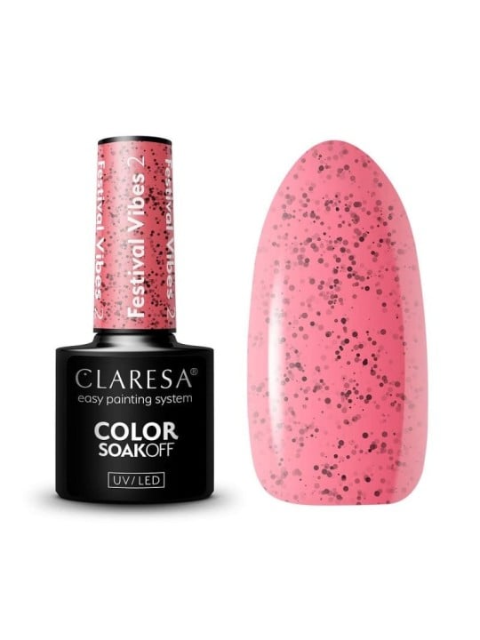 Claresa smalto ibrido soak off uv/led festival vibes 002 5 g