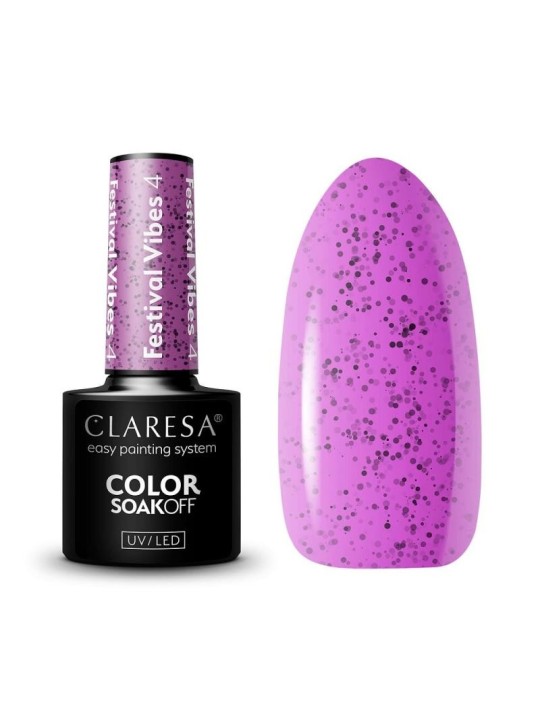 Claresa smalto ibrido soak off uv/led festival vibes 004 5 g