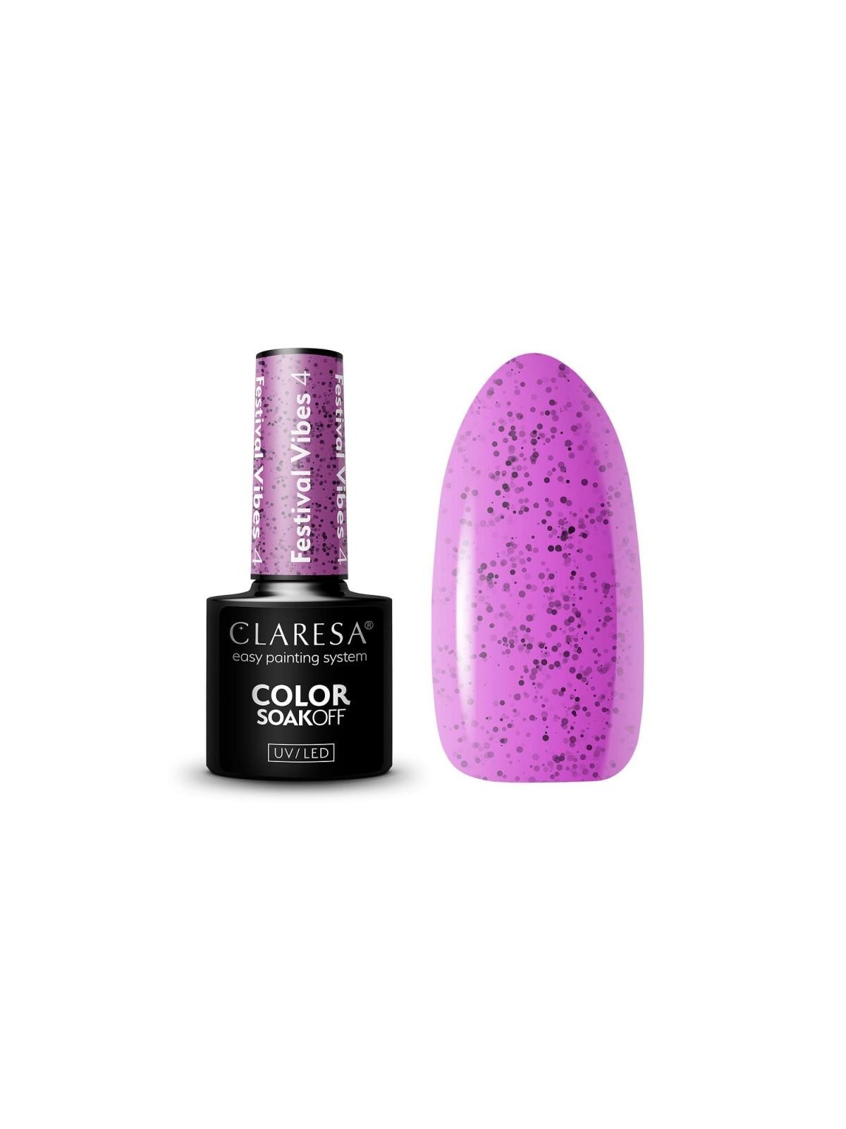 Claresa smalto ibrido soak off uv/led festival vibes 004 5 g