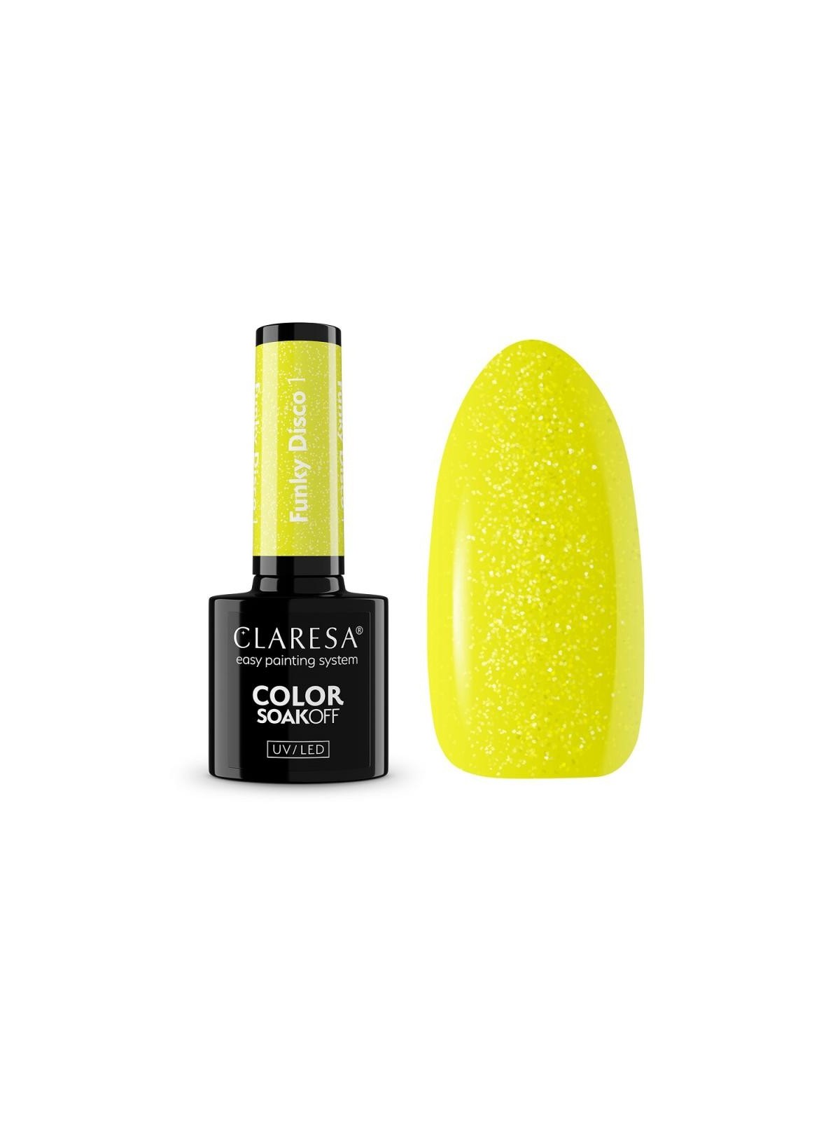 Claresa vernice ibrida soak off uv/led funky disco 1,5 g