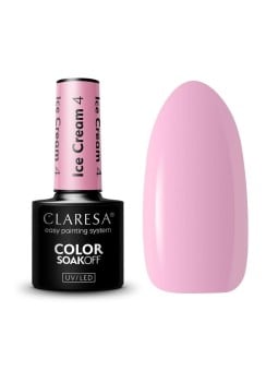 Claresa smalto ibrido soak off uv/led ice cream 04 5g