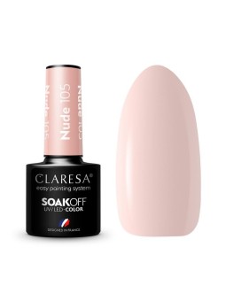 Claresa smalto ibrido soak off uv/led nude 105 5g