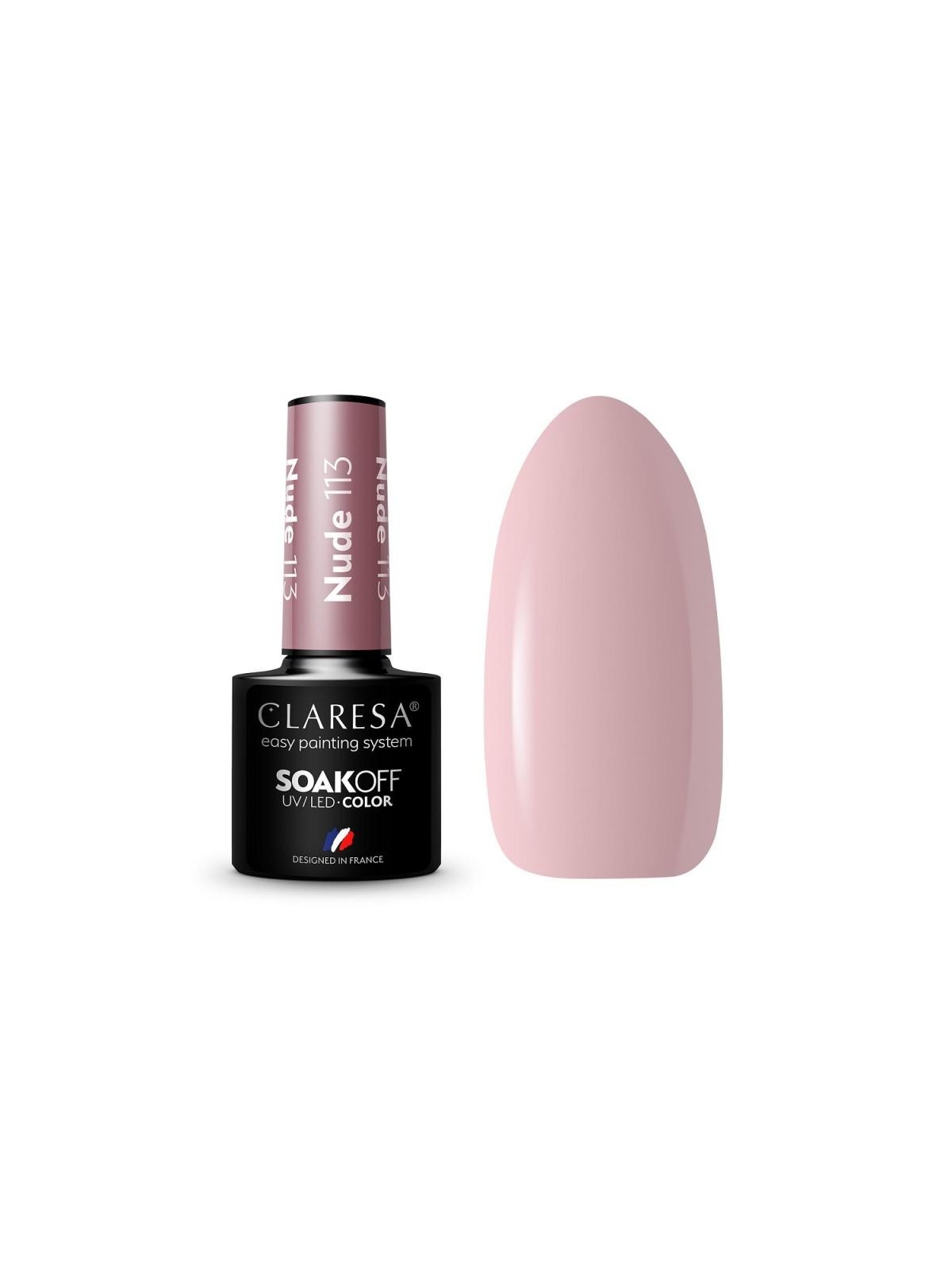 Claresa smalto ibrido soak off uv/led nude 113 5g