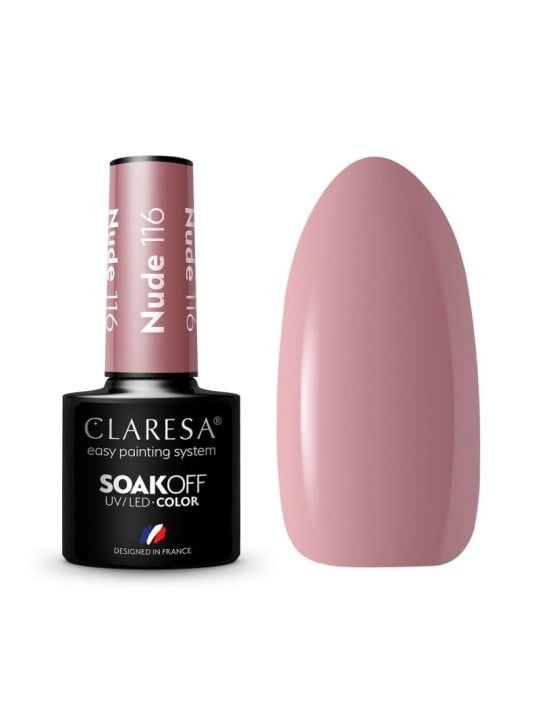 Claresa smalto ibrido soak off uv/led nude 116 5g