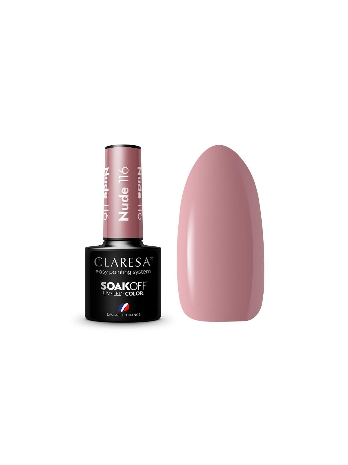 Claresa smalto ibrido soak off uv/led nude 116 5g
