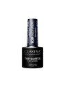 Claresa top glitter no wipe top per smalto ibrido senza strofinare glitter blue 5g