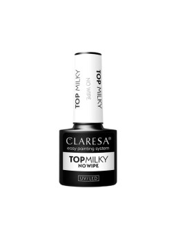 Claresa top milky no wipe indurente superiore per vernice ibrida senza strofinare 5 g
