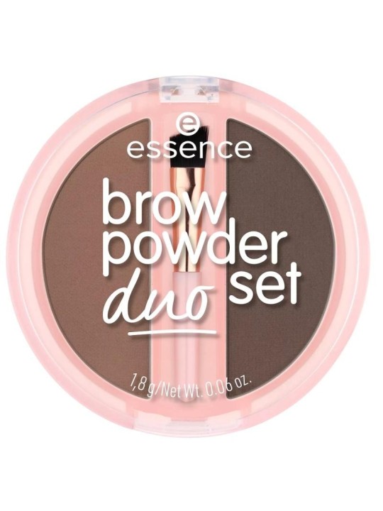 Essence brow powder duo set polvere per sopracciglia 02 media 1,8 g