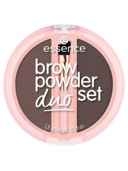 Essence brow powder duo set polvere per sopracciglia 03 dark 1,8 g