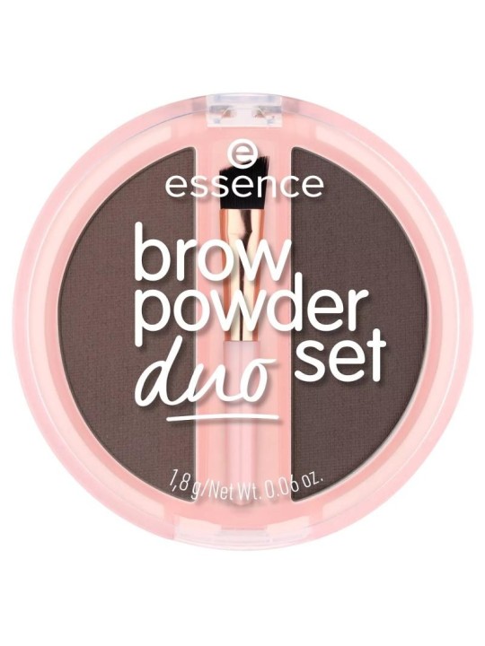 Essence brow powder duo set polvere per sopracciglia 03 dark 1,8 g