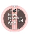 Essence brow powder duo set polvere per sopracciglia 03 dark 1,8 g