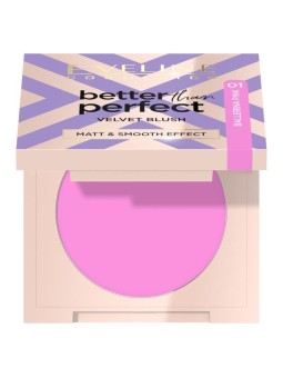 Eveline fard compatto better than perfect velvet blush 01