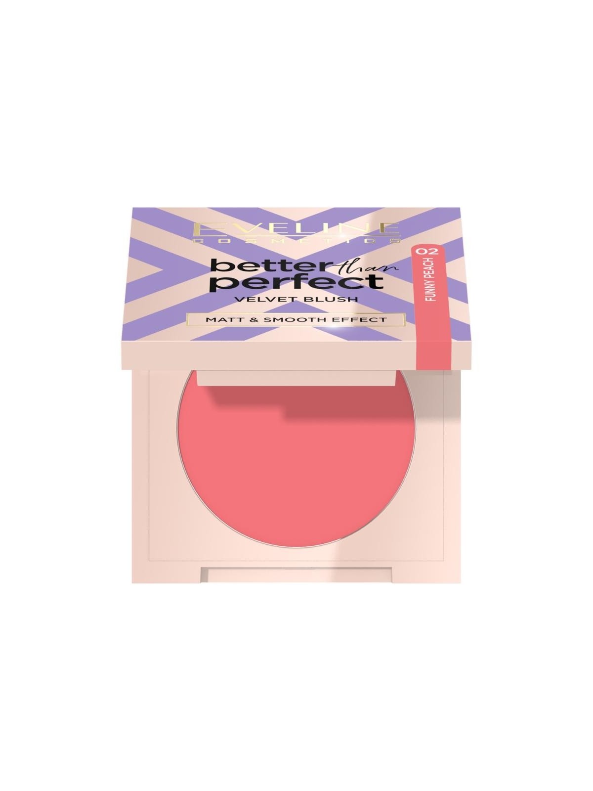 Eveline fard compatto better than perfect velvet blush 02
