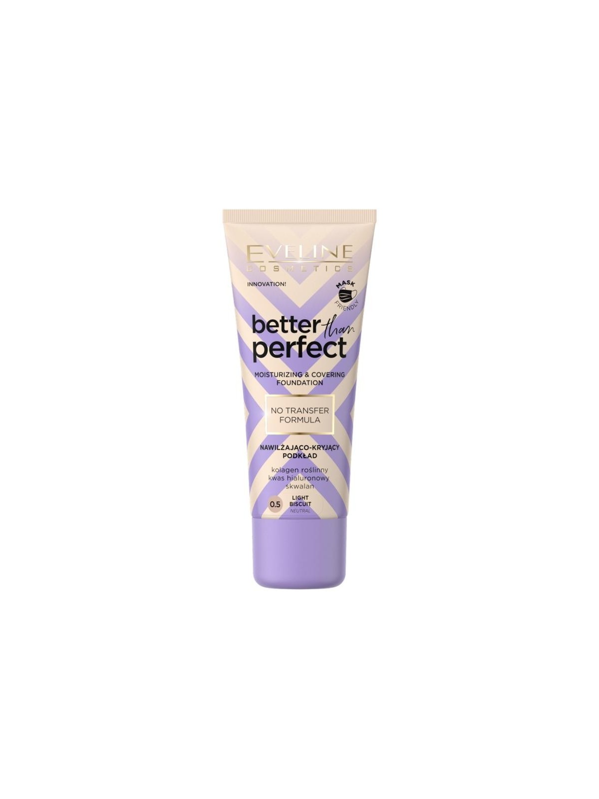Eveline fondotinta idratante e coprente better than perfect 0.5 30ml
