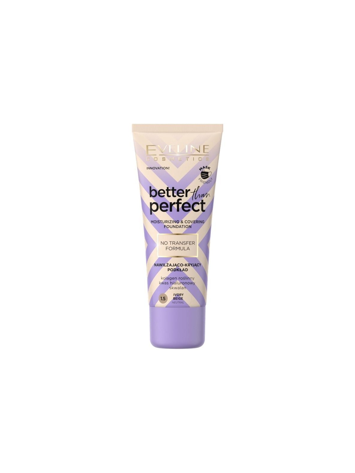 Eveline fondotinta idratante e coprente better than perfect 1.5 30 ml