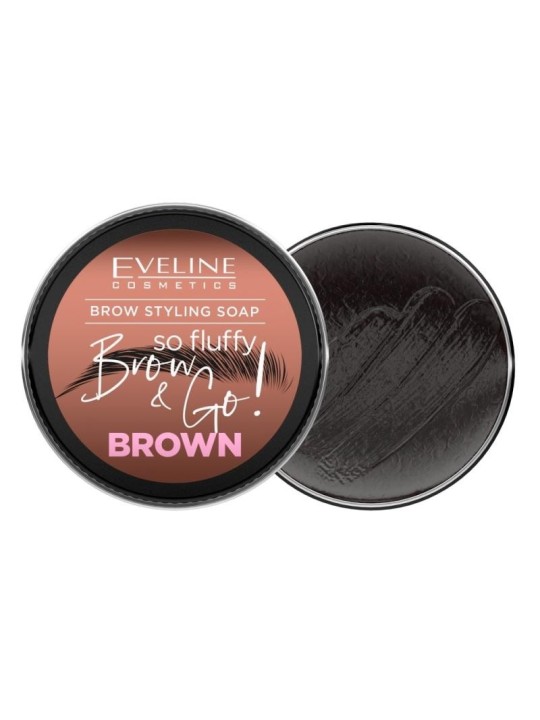 Eveline sapone per sopracciglia brow & go! Marrone 25 g