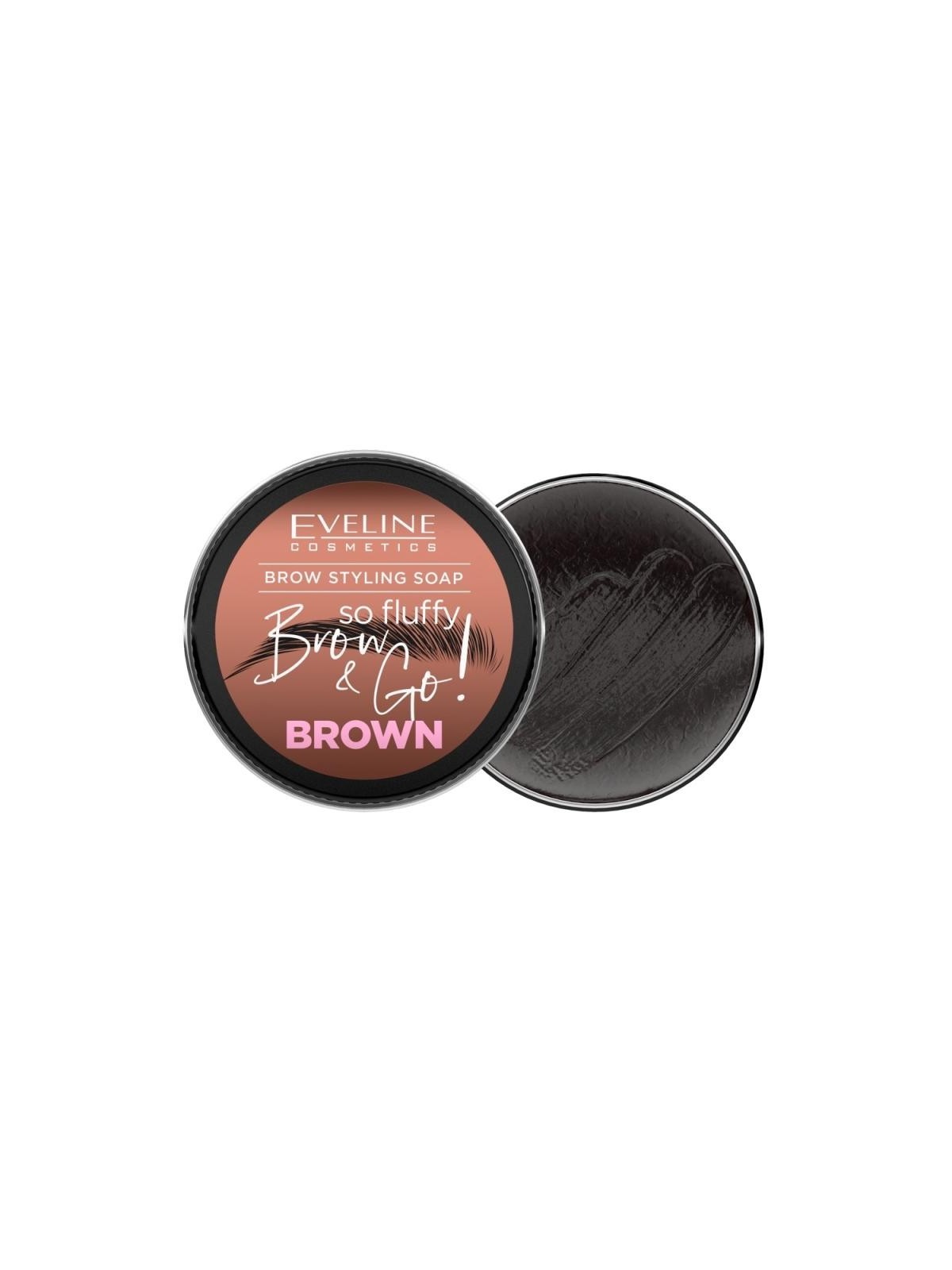 Eveline sapone per sopracciglia brow & go! Marrone 25 g