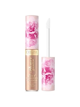 Eveline ombretto liquido opaco 2 in 1 flower garden 02 6,5 ml