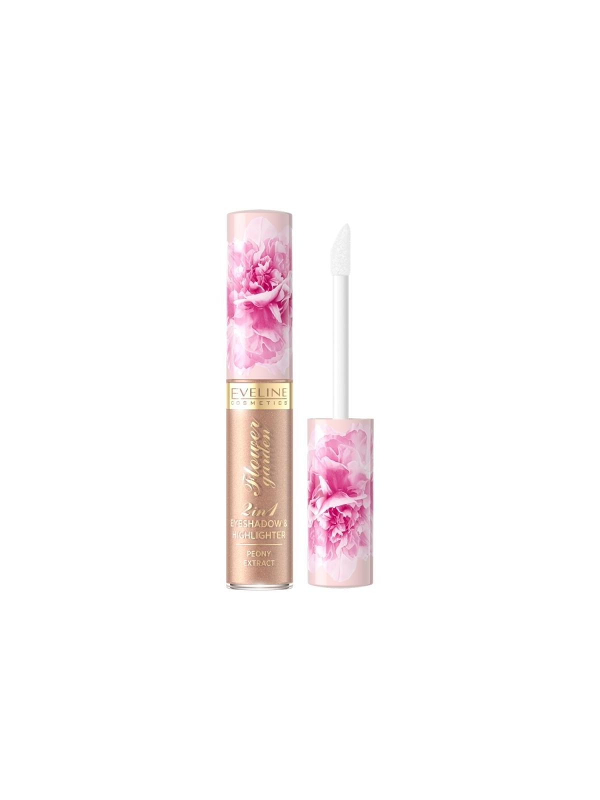 Eveline ombretto liquido opaco 2 in 1 flower garden 02 6,5 ml