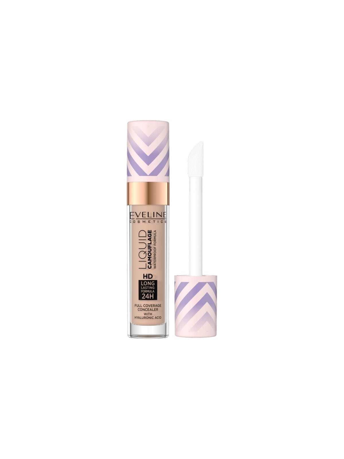Eveline correttore liquid camouflage hd waterproof all'acido ialuronico 06 7,5 ml