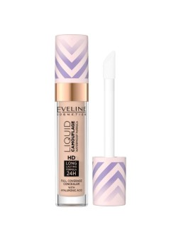 Eveline correttore impermeabile liquid camouflage hd con acido ialuronico 2.5 7.5ml