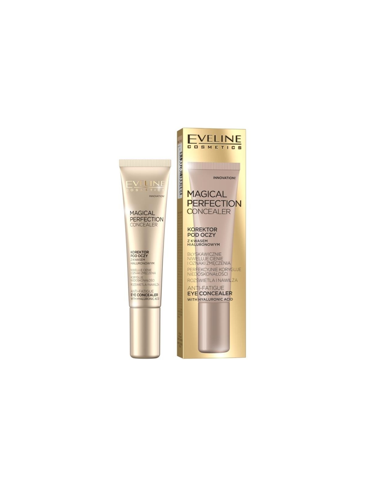 Eveline correttore occhi magical perfection concealer che elimina occhiaie e segni di stanchezza 01 light 15ml