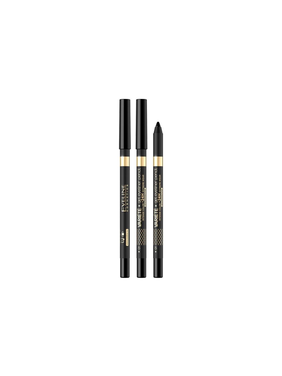 Eveline matita occhi impermeabile variete gel 01 nero 9g