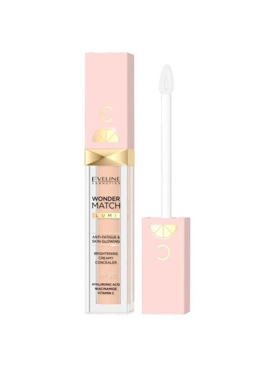 Eveline wonder match lumi brightening creamy concealer spf20 correttore illuminante per occhi 15 6,8 ml