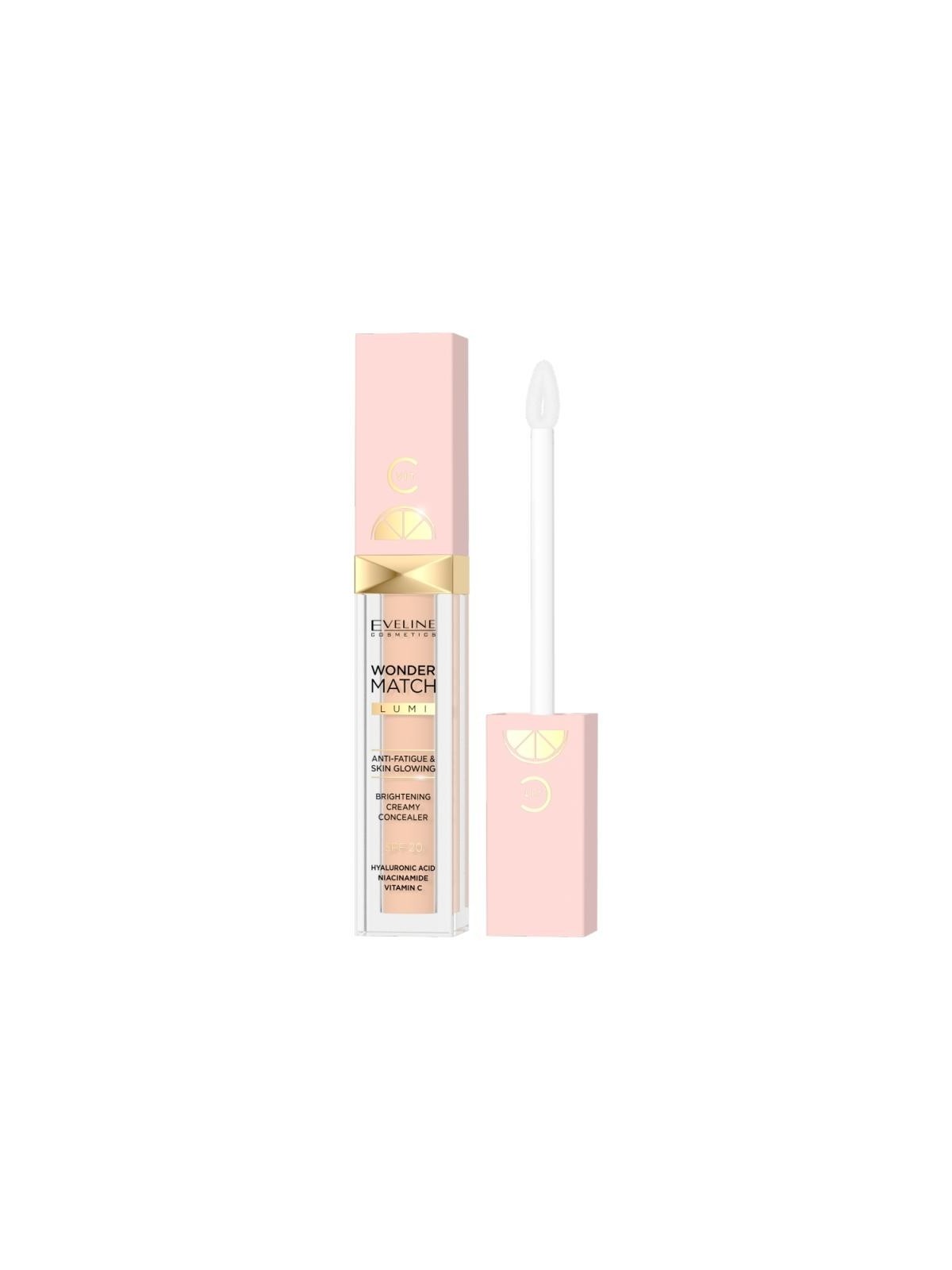 Eveline wonder match lumi brightening creamy concealer spf20 correttore illuminante per occhi 15 6,8 ml