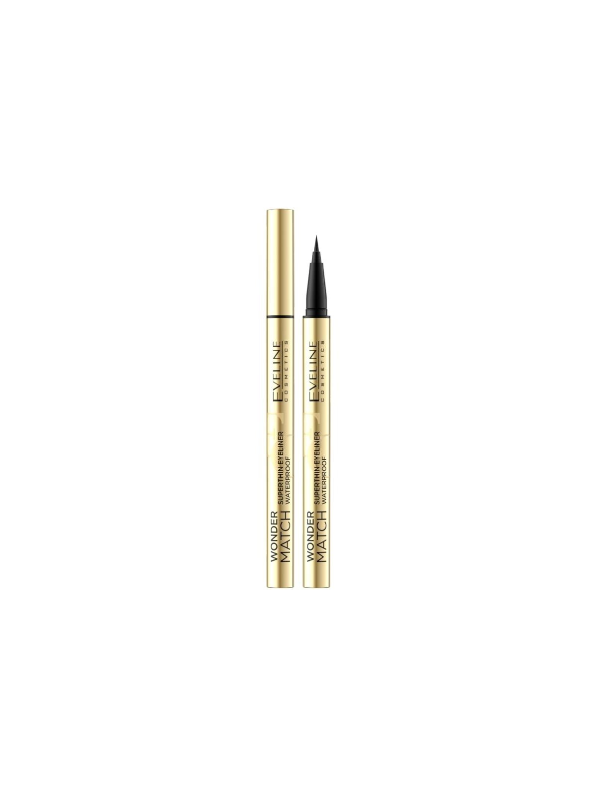Eveline wonder match penna eyeliner super sottile impermeabile nera