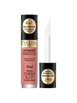 Eveline wonder match velour cheek&lip blush e rossetto liquido 01 4,5 ml