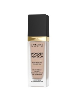 Eveline fondotinta di lusso wonder match abbinato al 35 sunny beige 30 ml