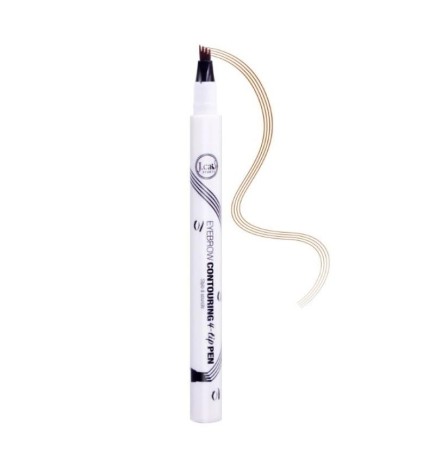 J.cat beauty penna per sopracciglia di precisione a 4 punte, 101 taupe, 1,5 g