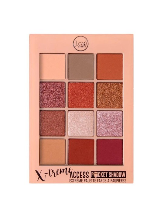 J.cat beauty palette di ombretti x-treme access pocket shadow 101 red carpet premiere 10 g