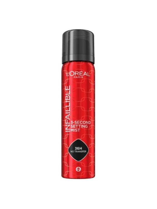 L'oreal spray fissante per il trucco infaillible 3-second setting mist 75 ml