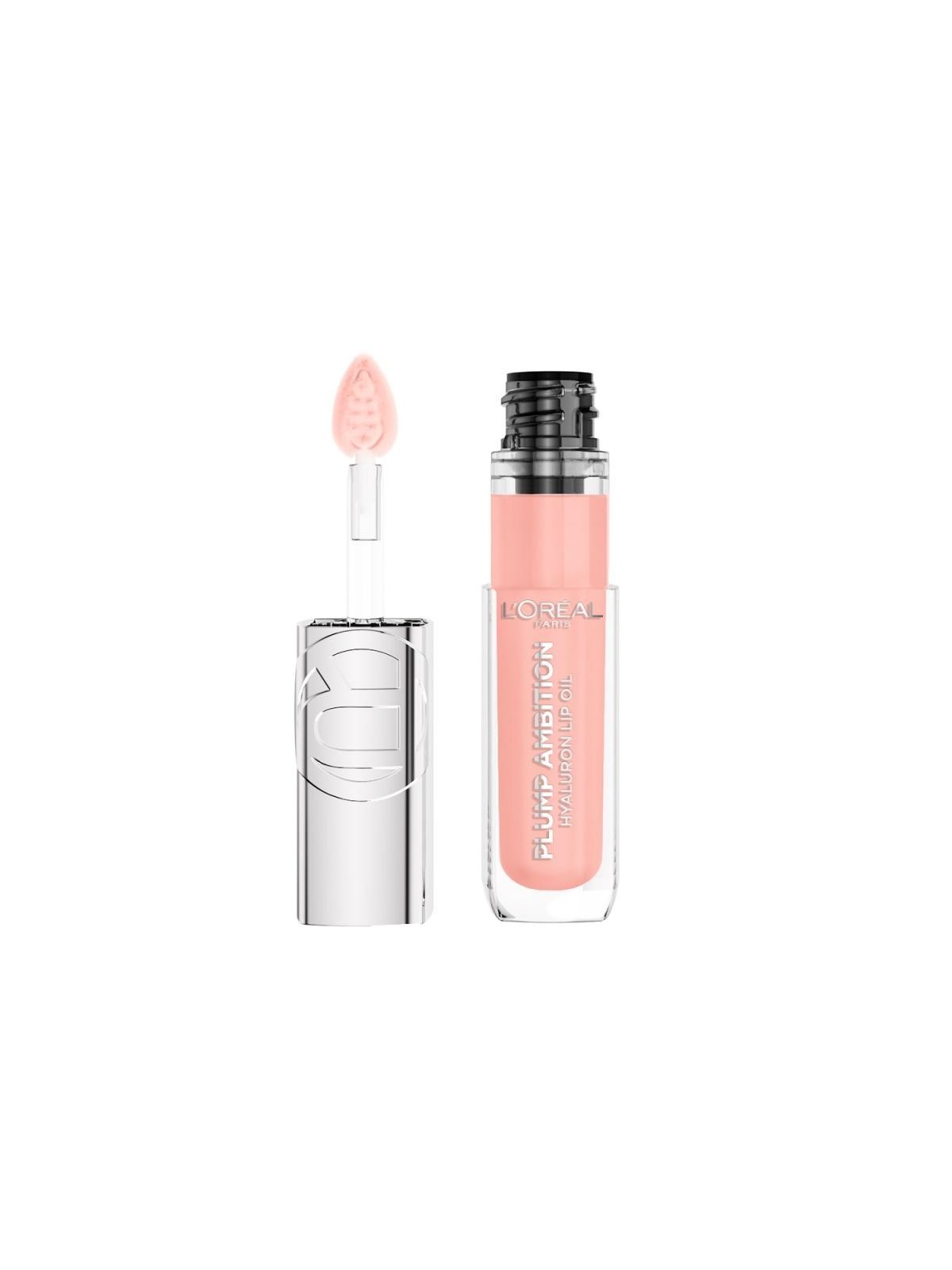 L'oreal plump ambition hyaluron lip oil olio labbra con acido ialuronico 201 milky nu 5ml