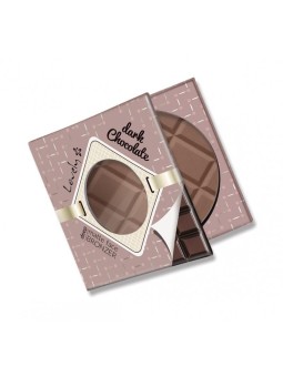 Lovely terra abbronzante opaca al cioccolato fondente per viso e corpo, 9 g