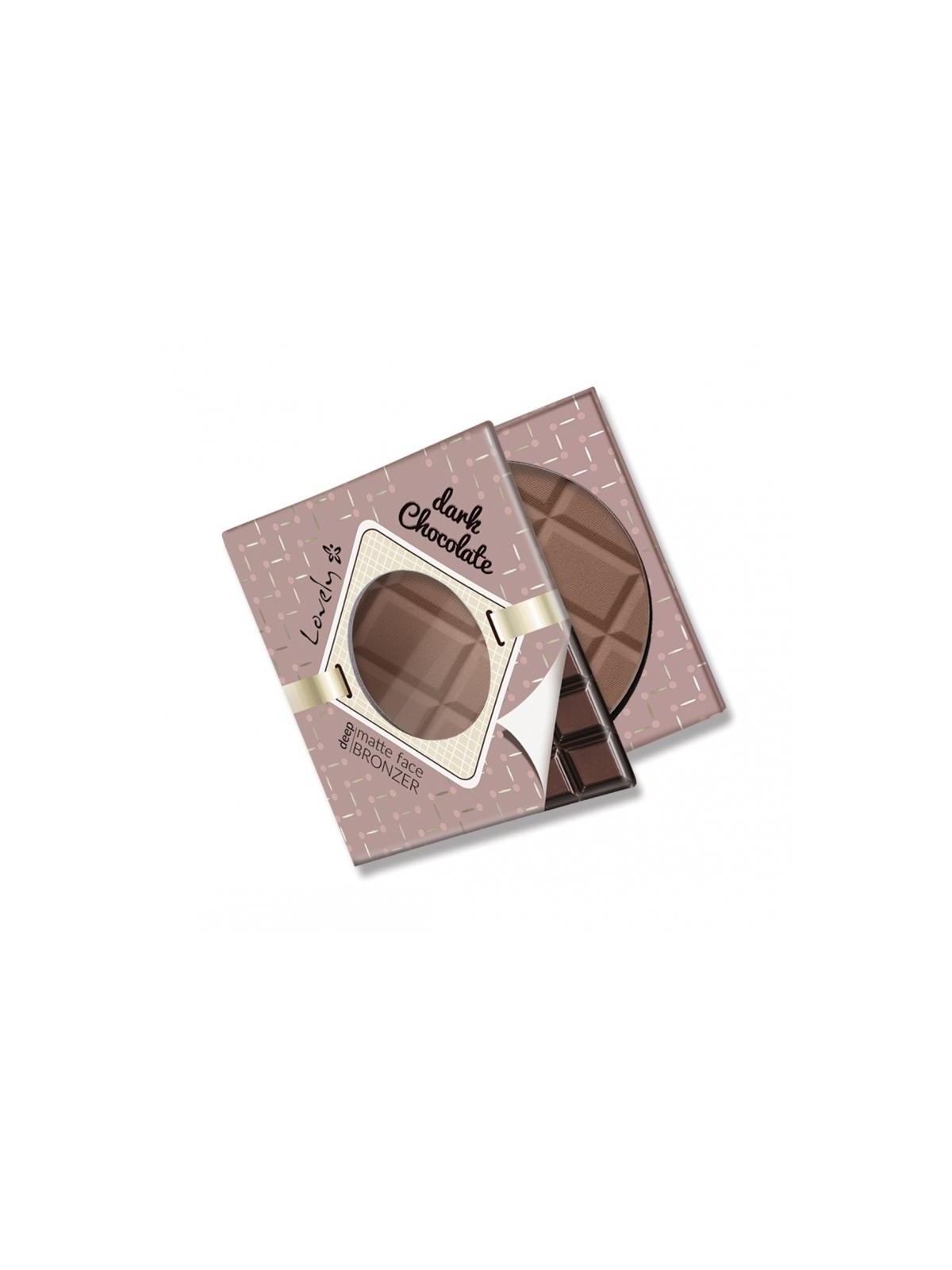 Lovely terra abbronzante opaca al cioccolato fondente per viso e corpo, 9 g