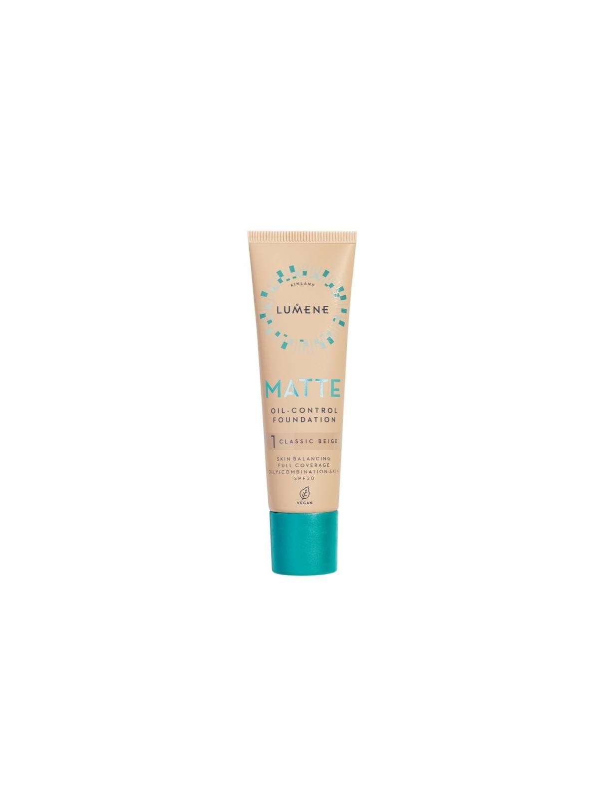 Lumene fondotinta viso opacizzante matte oil-control spf20 1 beige classico 30 ml