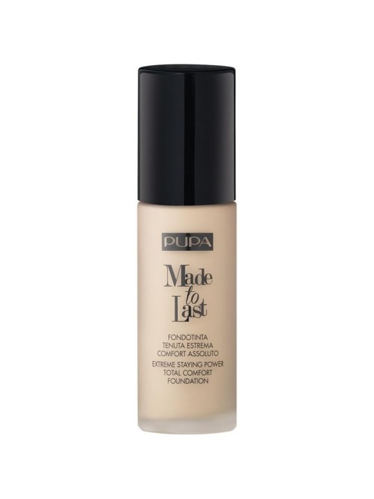 Pupa made to last total comfort foundation spf10 fondotinta opacizzante a lunga tenuta 001 30 ml