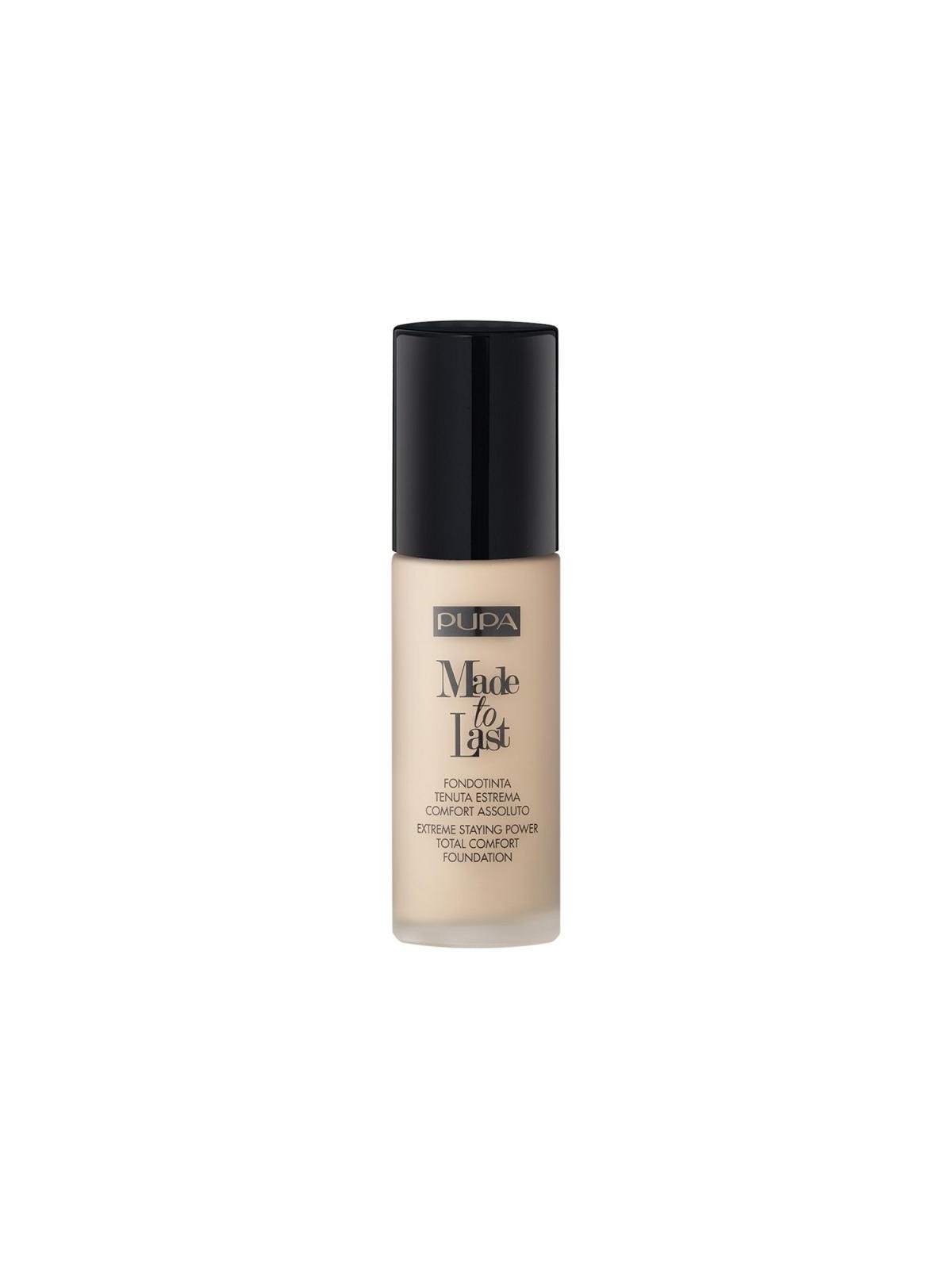 Pupa made to last total comfort foundation spf10 fondotinta opacizzante a lunga tenuta 001 30 ml